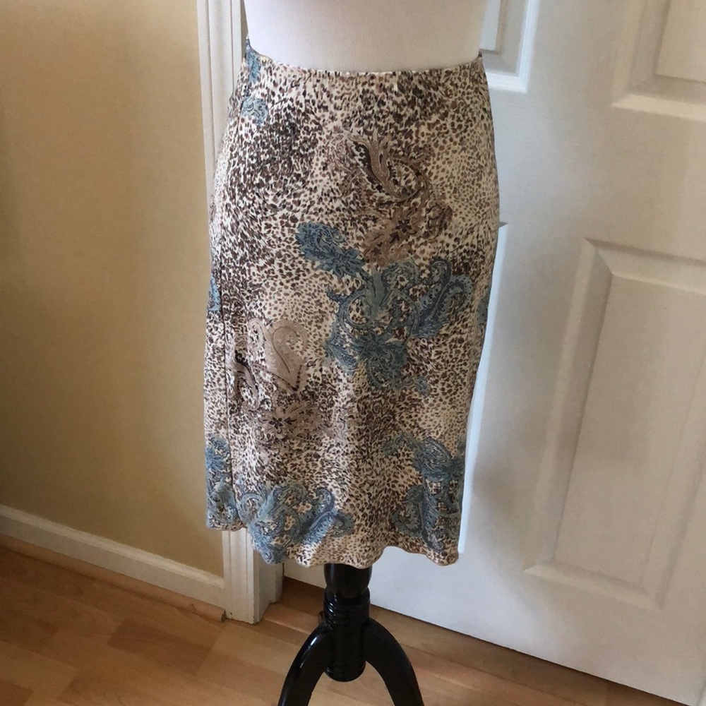Paisley A.Byer skirt • size S • elastic waist